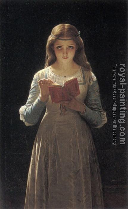 Pierre-Auguste Cot : Young Maiden Reading a Book